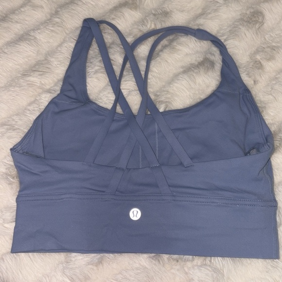 Lululemon Blue Energy Sports Bra No Padding - Picture 2 of 2